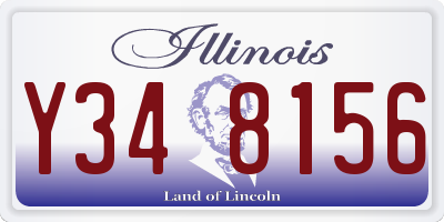 IL license plate Y348156
