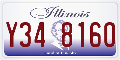 IL license plate Y348160