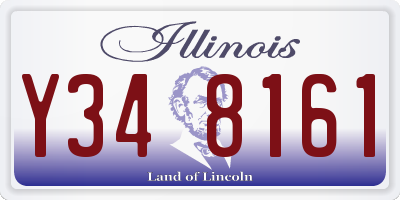 IL license plate Y348161