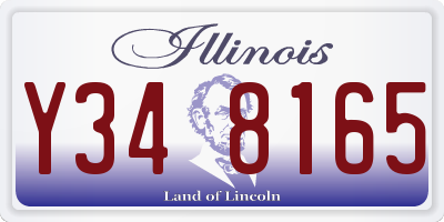 IL license plate Y348165