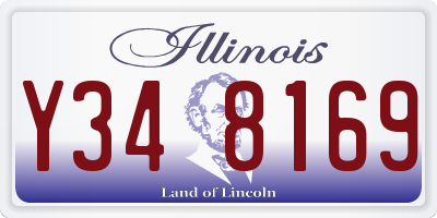 IL license plate Y348169