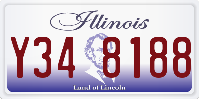 IL license plate Y348188