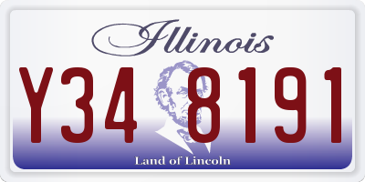 IL license plate Y348191
