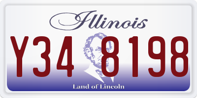 IL license plate Y348198