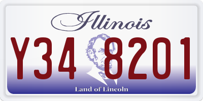 IL license plate Y348201