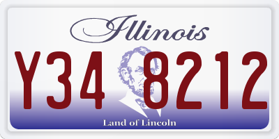 IL license plate Y348212