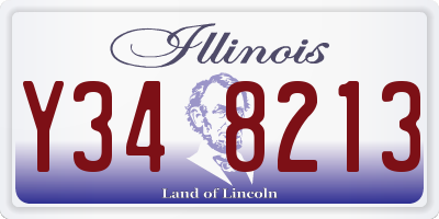 IL license plate Y348213