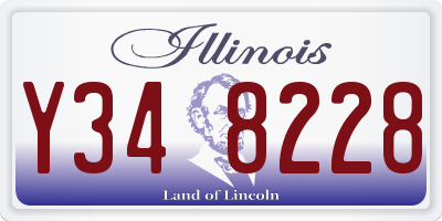 IL license plate Y348228