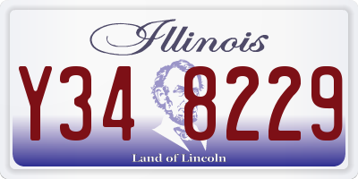 IL license plate Y348229