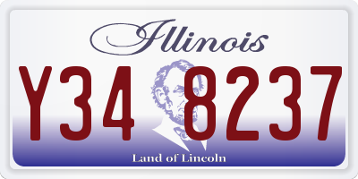 IL license plate Y348237