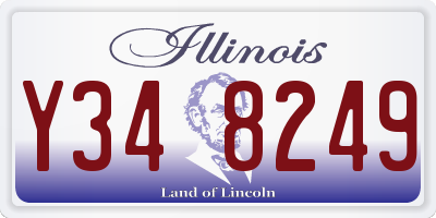 IL license plate Y348249