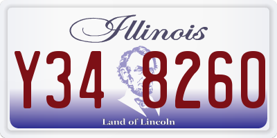 IL license plate Y348260