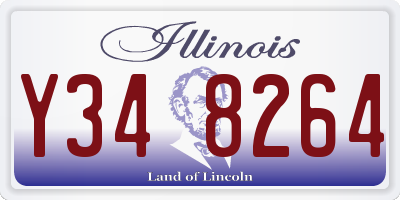 IL license plate Y348264