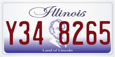 IL license plate Y348265