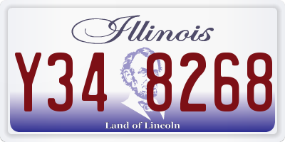 IL license plate Y348268