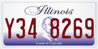 IL license plate Y348269
