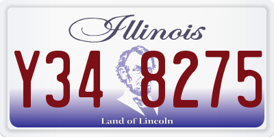IL license plate Y348275