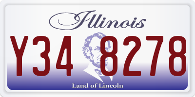 IL license plate Y348278