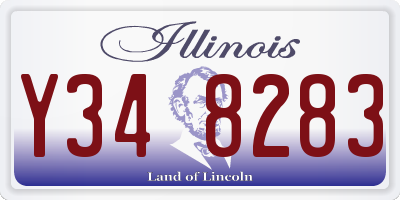 IL license plate Y348283