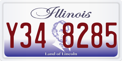 IL license plate Y348285
