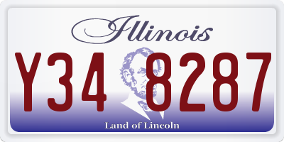 IL license plate Y348287