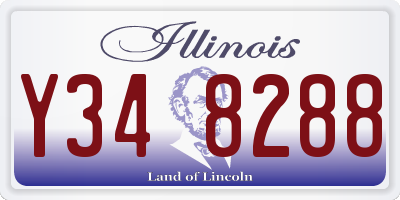 IL license plate Y348288