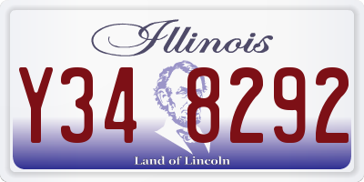 IL license plate Y348292