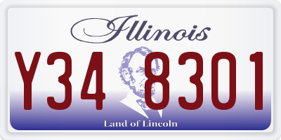 IL license plate Y348301