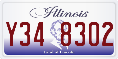 IL license plate Y348302