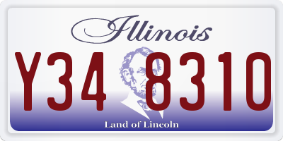 IL license plate Y348310