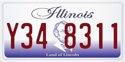 IL license plate Y348311