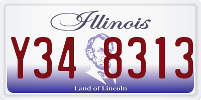 IL license plate Y348313
