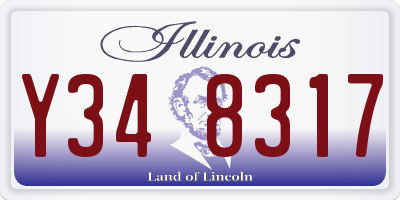 IL license plate Y348317