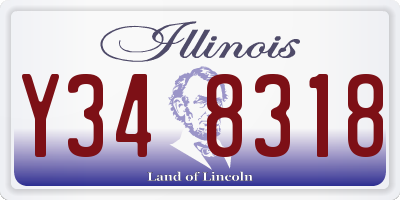 IL license plate Y348318