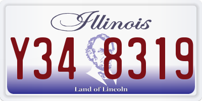 IL license plate Y348319