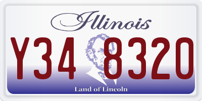IL license plate Y348320