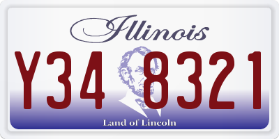 IL license plate Y348321