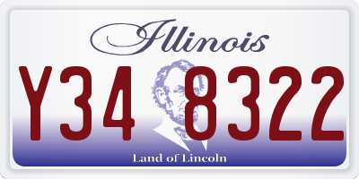 IL license plate Y348322