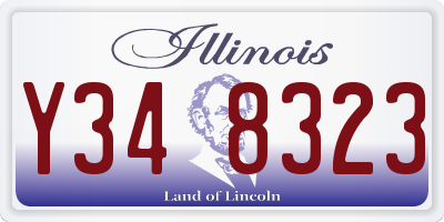 IL license plate Y348323