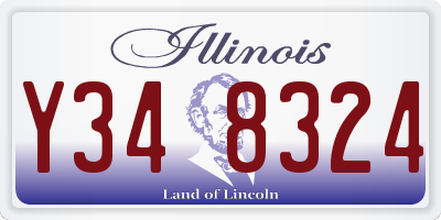 IL license plate Y348324