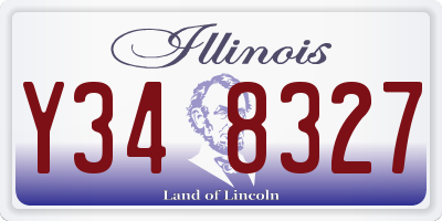 IL license plate Y348327