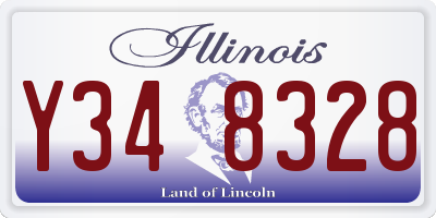 IL license plate Y348328