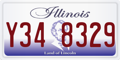 IL license plate Y348329
