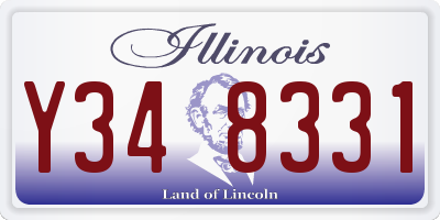 IL license plate Y348331