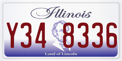 IL license plate Y348336