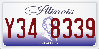 IL license plate Y348339