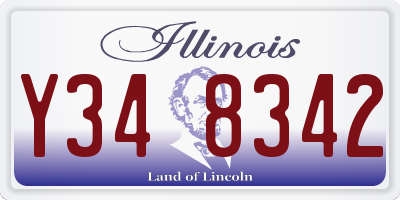 IL license plate Y348342