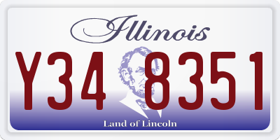 IL license plate Y348351