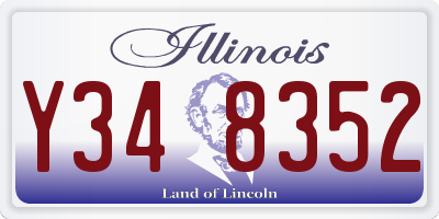 IL license plate Y348352