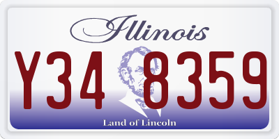 IL license plate Y348359